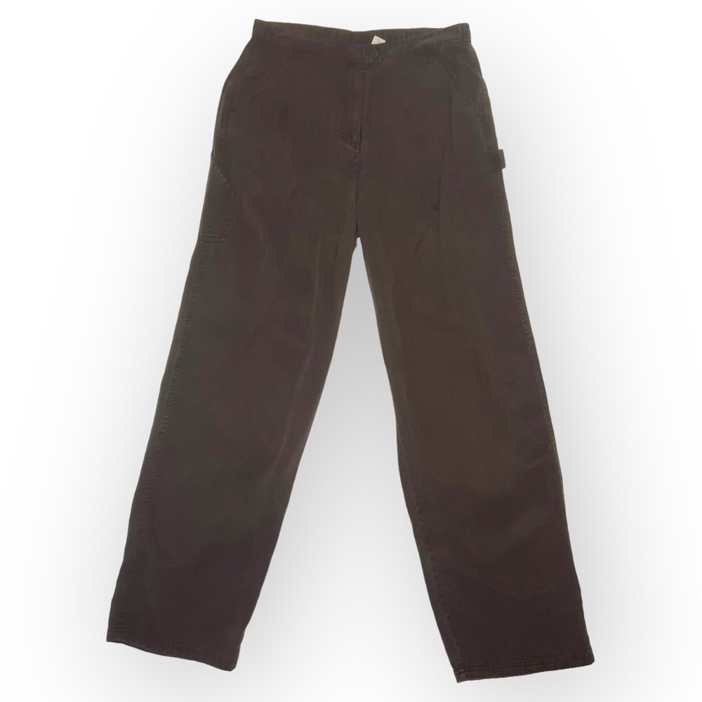 J. Jill Dark Brown Wide Leg 100% Tencel Pants Size 12T